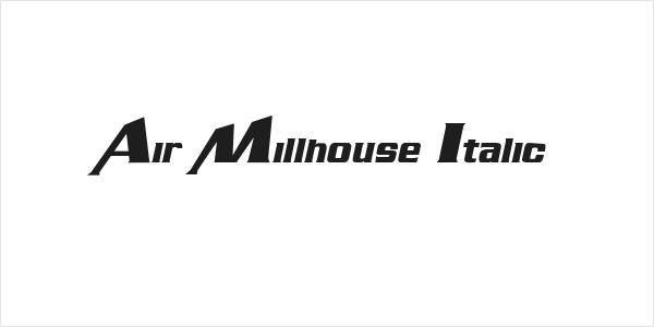 Air Millhouse Italic Logo