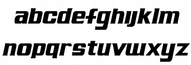 Air Millhouse Italic फ़ॉन्ट लोअरकेस