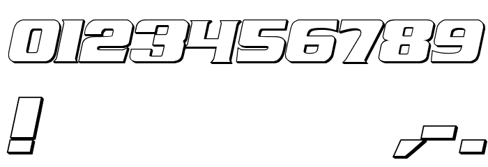 Air Millhouse Outline フォント その他の文字