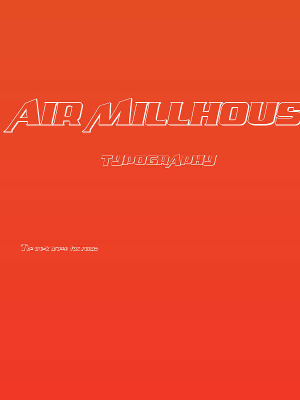 Air Millhouse Outline Poster