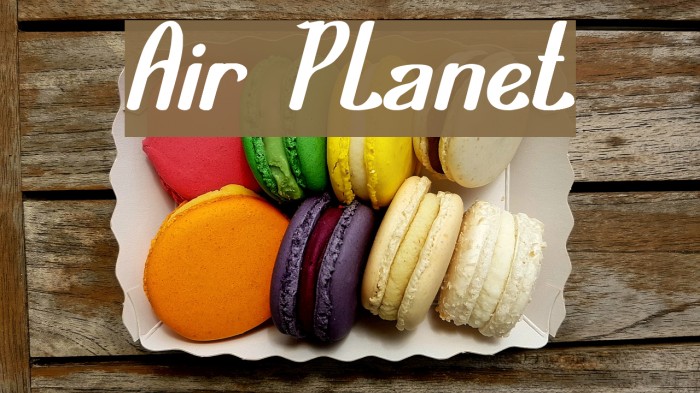 Air Planet Font examples
