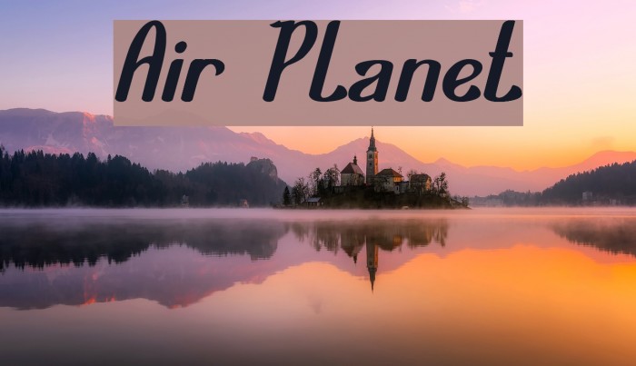 Air Planet Font examples