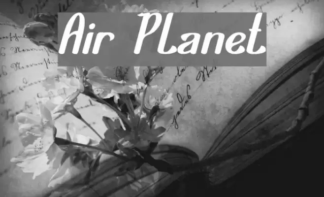 Air Planet Font examples