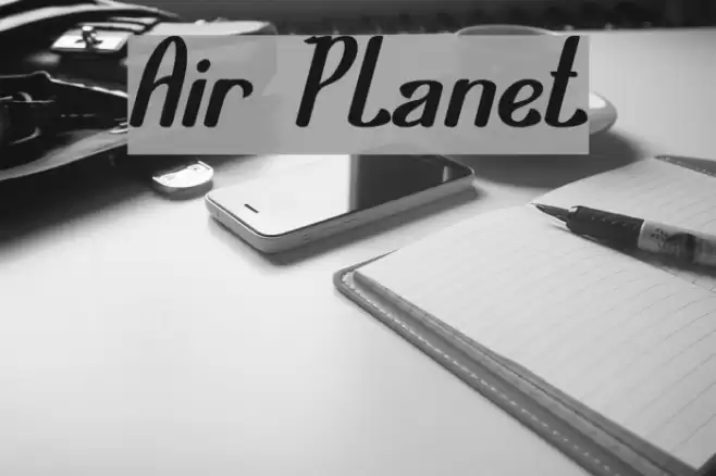 Air Planet Font examples