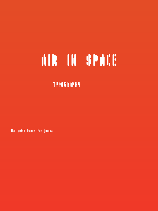Air in Space Poster