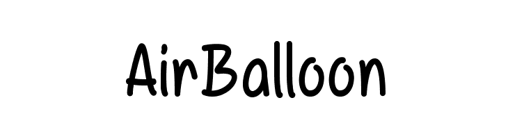 AirBalloon Шрифта
