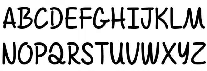 AirBalloon Font UPPERCASE