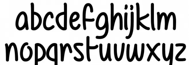 AirBalloon फ़ॉन्ट लोअरकेस