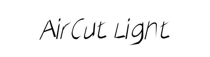 AirCut Light  Frei Schriftart Herunterladen