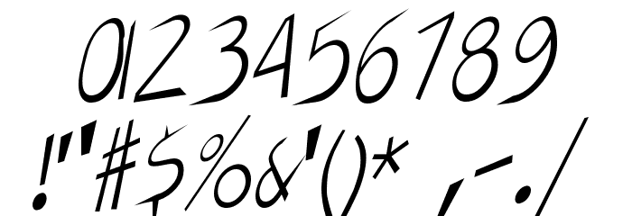 AirCut Light Font OTHER CHARS
