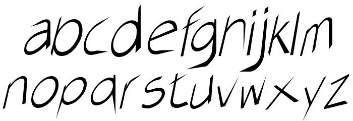 AirCut Light Font LOWERCASE