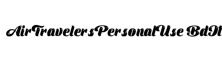 AirTravelersPersonalUse-BdIt  baixar fontes gratis
