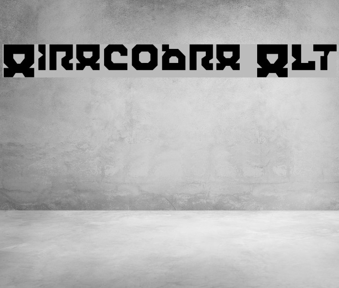 Airacobra Alt फ़ॉन्ट examples