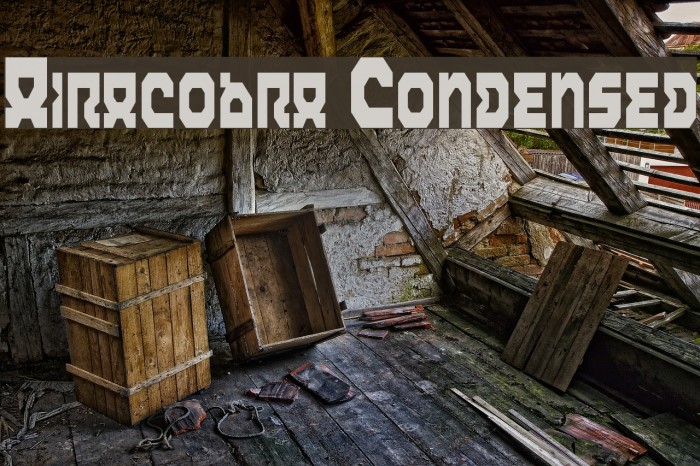 Airacobra Condensed Font examples
