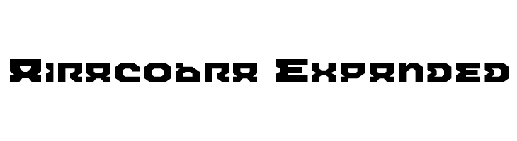 Airacobra Expanded फ़ॉन्ट