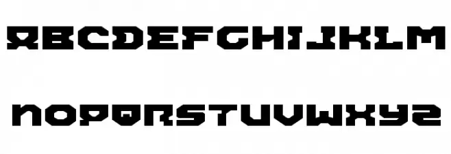 Airacobra Expanded Schriftart Groß