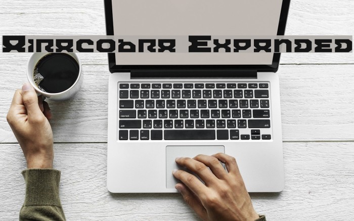 Airacobra Expanded Font examples