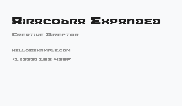 Airacobra Expanded Business Card