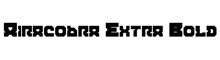 Airacobra Extra Bold फ़ॉन्ट