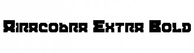 Airacobra Extra Bold  नि: शुल्क फ़ॉन्ट्स डाउनलोड