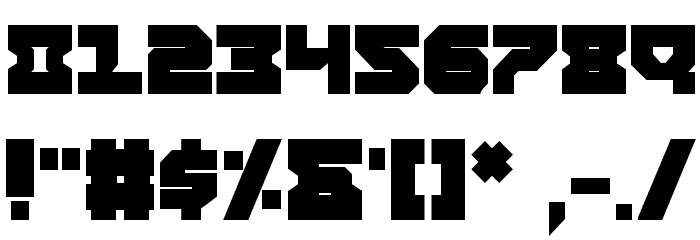 Airacobra Extra Bold Font OTHER CHARS