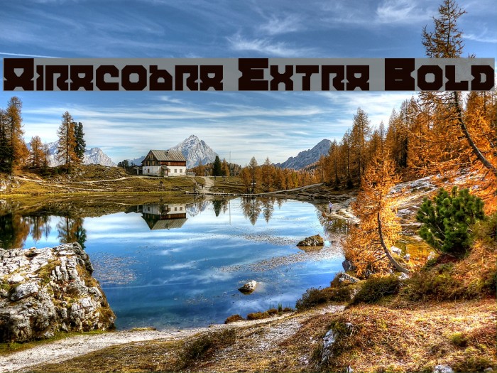 Airacobra Extra Bold Font examples