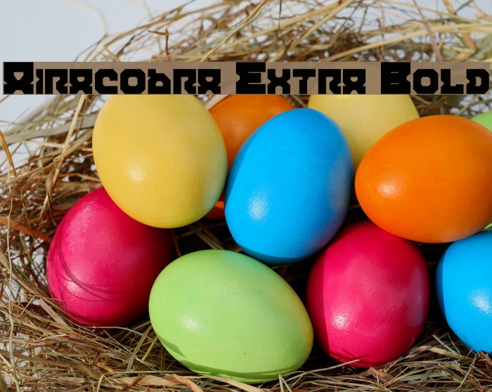 Airacobra Extra Bold Font examples