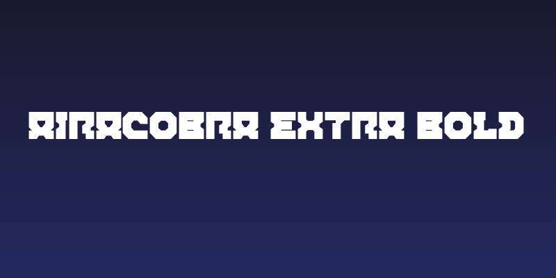 Airacobra Extra Bold Social Header