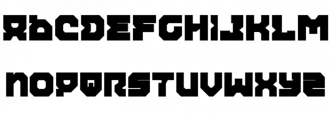 Airacobra Extra Bold Font Litere mici