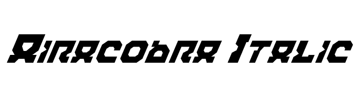 Airacobra Italic फ़ॉन्ट