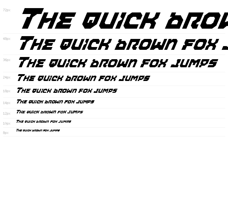 Airacobra Italic Waterfall