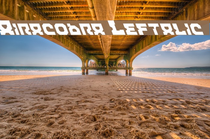 Airacobra Leftalic Font examples