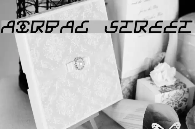 Airbag Street Font examples