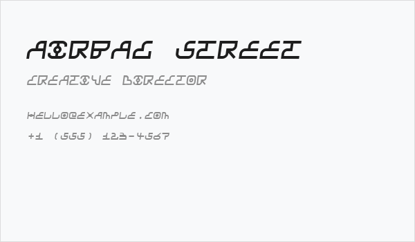 Airbag Street Business Card