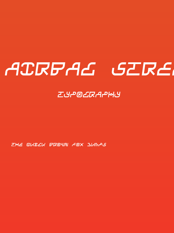 Airbag Street Poster