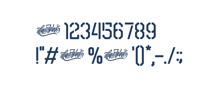 Airborne 86 Stencil Other Characters