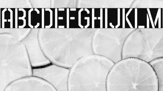 Airborne 86 Stencil Font examples