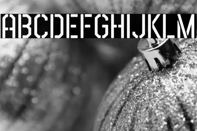 Airborne 86 Stencil Font examples