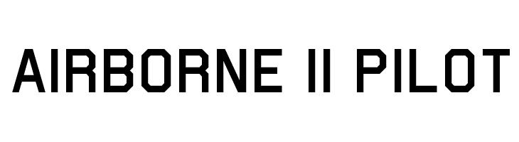 Airborne II Pilot Font