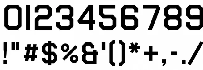 Airborne II Pilot Font OTHER CHARS