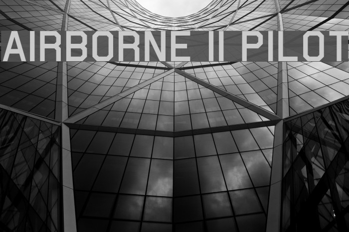 Airborne II Pilot Font examples