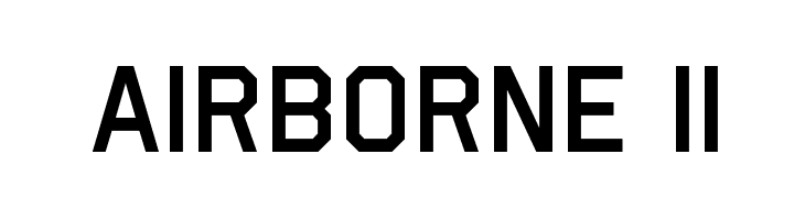 Airborne II Шрифта