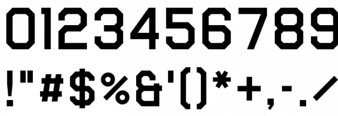 Airborne II Font OTHER CHARS