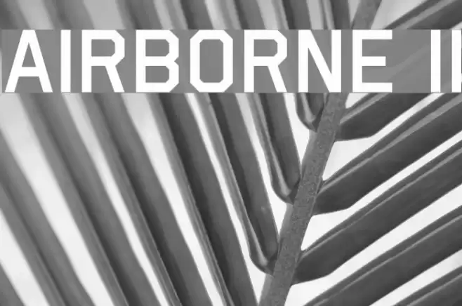 Airborne II Font examples