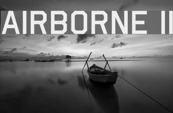 Airborne II Font examples