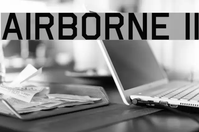 Airborne II Font examples