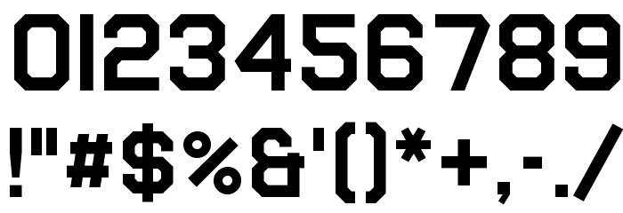 Airborne Pilot Font OTHER CHARS