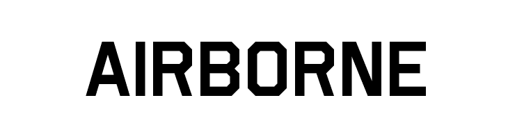 Airborne फ़ॉन्ट