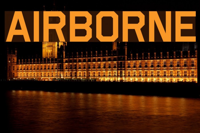 Airborne फ़ॉन्ट examples