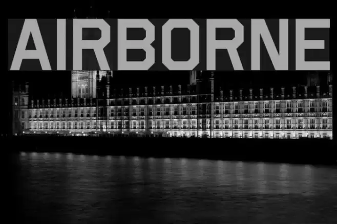 Airborne Font examples